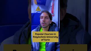 Popular Courses in POLYTECNIC UNIVERSITY OF TURIN - POLITO #polito #turin #study in Polito