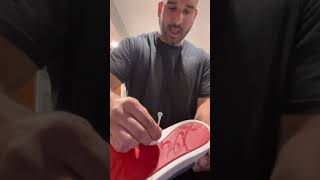 How to clean Christian Louboutin red bottom sneaker soles.