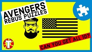 Rebus Puzzles |  Avengers Quiz Edition | Can you work out all 10 Rebus Puzzles?