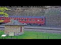 Catalpa Falls Private Car Passes Through Horseshoe Curve