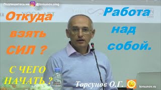 Откуда взять СИЛ? Работа над собой. С чего начать? Торсунов О.Г.