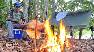 KAYAK, GRILLED FISH AND STAYING OVERNIGHT AT THE JUNGLE (ASMR)