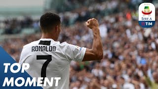 Ronaldo Opens His Account With A Double | Top Moment |  Serie A