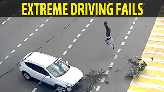 Unbelievable Retarded Driving Fails. Extreme Idiots Drivers Fails. Extreme Driving Fails