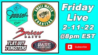 Friday Night Live Show! Crappie Fishing, Bass Fishing, \u0026 Congrats To SWC on 1K!!!