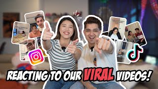 Reacting to Our Viral Video!! *FUNNY Reaction*