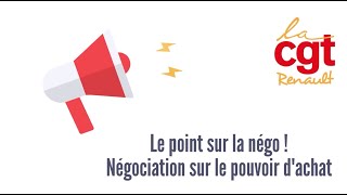 Le point sur la négo : pouvoir d'achat