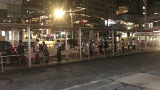 【渋谷の日常】渋谷駅前バスターミナル周辺の終電後のタクシー待ち行列！