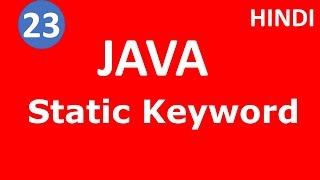 Static keyword in java | Part - 23 | Java Tutorial for Beginners | Tech Talk Tricks
