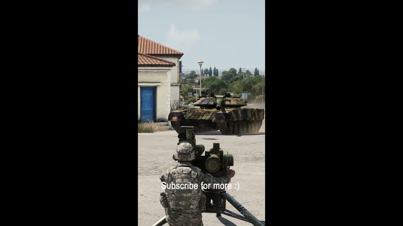 T-100 Tank Ambushed and hit by the TOW  Arma 3