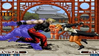 KOF-02：卢卡尔“巨人压杀”VS各种大招，社长的搬运技名不虚传【单机王子】