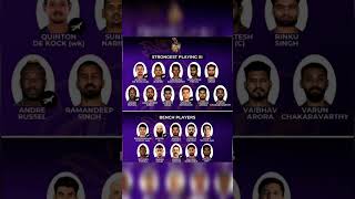 Kolkata Knight Riders Strongest Playing 11 vs Bench Player #ipl2025 #kolkataknightriders #kkr