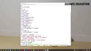 Introduction to Datatypes ( Integer, Float and String ) and Input - Learn Python #3