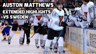 #34 Auston Matthews | WCH Extended Highlights vs Sweden