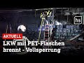 A5: Getränkelaster geht in Flammen auf - komplexe Löscharbeiten | hessenschau