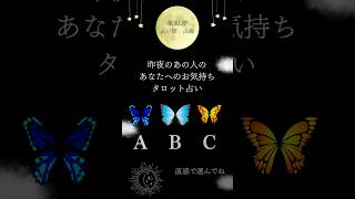 【タロット占い】昨夜のあの人のあなたへのお気持ち#占海 #恋愛相談 #占い師 #タロット #オラクル #あの人の気持ち占いタロット