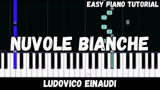 Ludovico Einaudi - Nuvole Bianche (Easy Piano Tutorial)