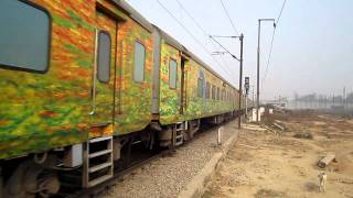 Front Panto Up Duronto livery WAP-7 with Sealdah Duronto Express