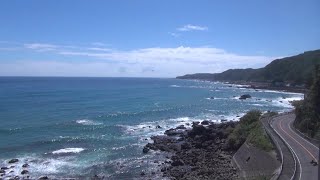 土佐くろしお鉄道 中村線 青い空と海の車窓 荷稲駅～中村駅 2011 09