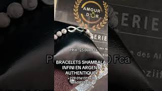 Bracelet shambala infini en argent #bijoux #diamond #jewelry #ring #gold #wedding #chain #love