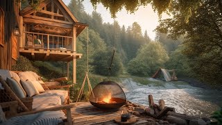 Spring Morning Ambience with Lakeshore Water Sounds and Relaxing Forest Birdsong | Cozy Sounds