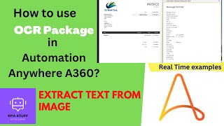 OCR Package Automation Anywhere A360 | Extract Text from Image