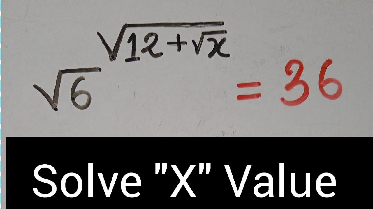 A Nice Exponential Math Problem Youtube