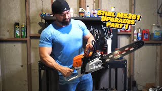 Stihl MS261 Best Upgrades !!! Part 1 High Flow Foam Filter Installation