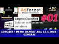 General Settings - AdForest Classified Ads Demo import and Settings