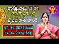 వారఫలాలు వృషభ రాశి | VRUSHABHA RASI APRIL 2024 | TAURUS TODAY | WEEKLY RASIFAL | BHANU KOTESWARI