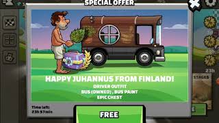 Hill climb racing 2 new free offer new bus paint and new looks
