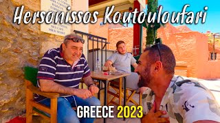 Koutouloufari, Hersonissos Crete, walking tour in 4k, kreta, Greece 2023