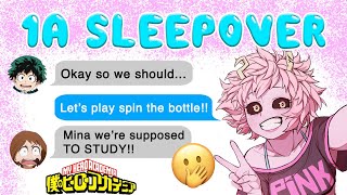 Class 1A SLEEPOVER (ft. Aizawa roasts them)! 😂 BNHA Texts - MHA Chat - BakuDeku