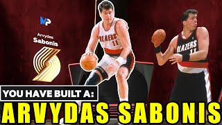 I USED NBA 2K'S OFFICIAL ARVYDAS SABONIS TEMPLATE AND DROPPED A TRIPLE-DOUBLE BEFORE HALF TIME!