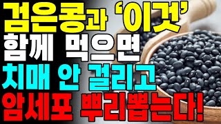 검은콩 '이것'과 함께 드세요! 내장지방 다 녹아서 뱃살 사라지고 치매 절대 안옵니다!