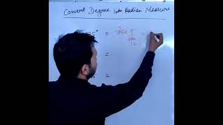 How to convert degree into radian measure?