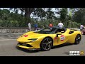 all the cars of ferrari cavalcade 2023 monza sp1 u0026 sp2 daytona sp3 laferrari sp38.. 2023 4k