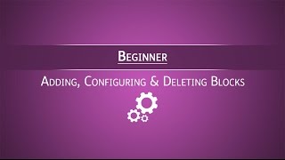 Adding & Deleting Blocks | Moodle Beginner