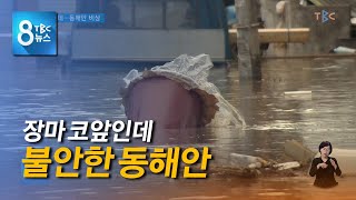 장마 코앞인데 동해안 비상 210623 [TBC-띠비띠]