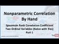 Nonparametric Correlation: Spearman Correlation (Two Ranked Ordinal Variables) - Part 1