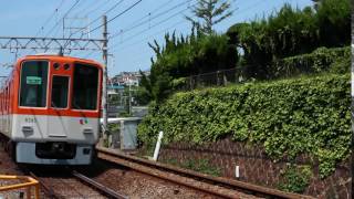 阪神8000系 直通特急姫路行き 山陽塩屋～須磨浦公園通過