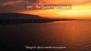 GPC - The Quote Page Formula Course download