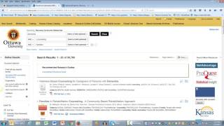 Ottawa University Gangwish Library Finding Full Text Articles in Ebsco Discovery