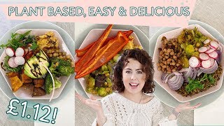 3 Plant Based Buddha Bowls - Healthy Vegan Meals On A Budget 2020 - EASY!