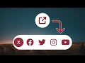 Expandable Share Button With Smooth Opening Animation (HTML & CSS & JavaScript)