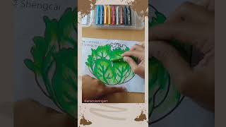 How to Coloring Lettuce 🥬 Mewarnai Selada 🥬 #shorts #coloring #vegetables