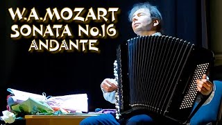 W.A.Mozart – Sonata №16, Andante. Igor Zavadsky, Kyiv, Ukraine, 22.02.2025 #accordion #zavadsky