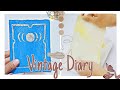 DIY VINTAGE DIARY📜✨//Subscribe //Handmade //Art//