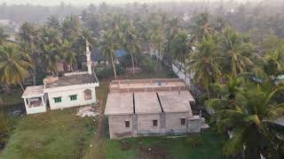 Beautiful town of Razole in Adhra Pradesh,  Aerial view/ Drone footage