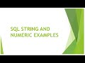 SQL Server String & Numeric Functions Demo with Real Examples and Output